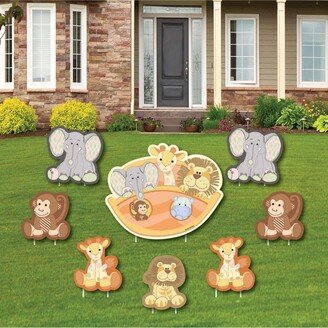 Big Dot Of Happiness Noah's Ark - Yard Sign & Outdoor Lawn Decor - Baby Shower Yard Signs - Set of 8