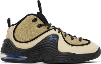 Black & Beige Stüssy Edition Air Penny II Sneakers