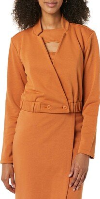 TEREA Women's Madelyn Cropped French Terry Jacket