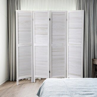 Paneled Wood Room Divider Folding Screen Privacy Screen Partition