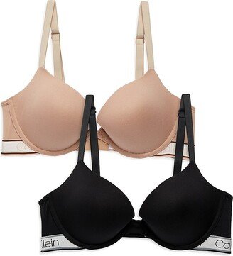 2-Pack Logo Push-Up Bra