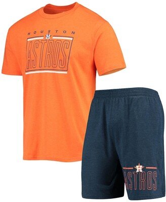 Men's Concepts Sport Navy, Orange Houston Astros Meter T-shirt and Shorts Sleep Set - Navy, Orange