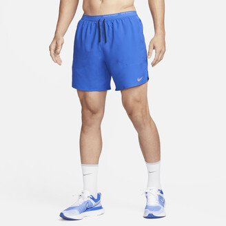 Men's Stride Dri-FIT 7 Brief-Lined Running Shorts in Blue