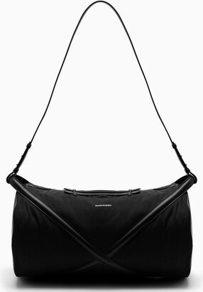 Black nylon travel bag