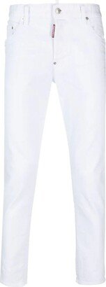 White Stretch-cotton Denim Jeans