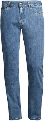 Straight-Leg Stretch Jeans