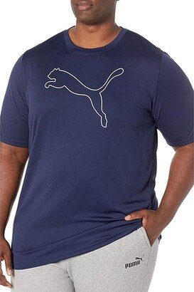 Big Tall Performance Cat Tee (Navy) Men's Clothing