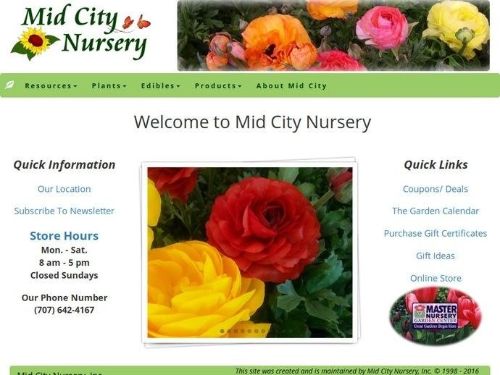 Mid City Nursery Online Store Promo Codes & Coupons