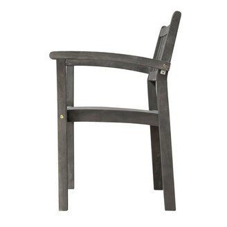 TONWIN 23Lx22Wx33H Outdoor Hand-scraped Wood Stacking Armchair