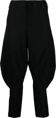 Cropped Wool Trousers-AB