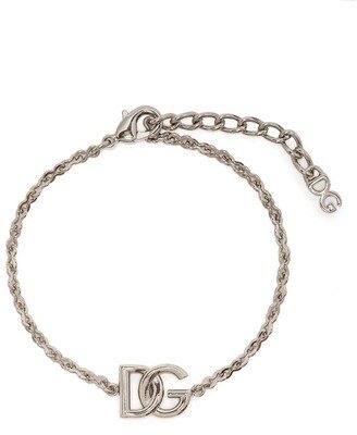 Logo-Plaque Chain-Link Bracelet