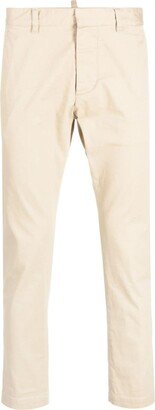Low-Rise Slim-Fit Cotton Chinos-AA
