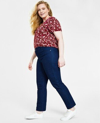 Style & Co Plus Size High-Rise Slim-Leg Jeans, Created for Macy's