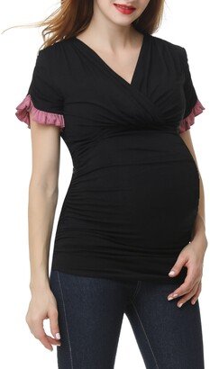 Gloria Maternity/Nursing Surplice Top