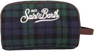 Tartan Fabric Beauty Case