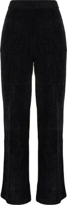 tout a coup Plissé-Effect Straight-Leg Trousers