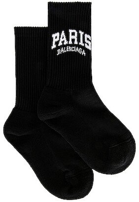 Paris Tennis Socks in Black