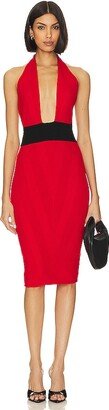 Halter Midi Dress-AA