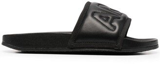 Padded Leather Slides-AA