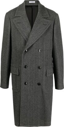 Herringbone Cashmere Coat