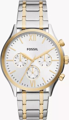 Fossil Outlet Fenmore Multifunction Two-Tone Stainless Steel Watch