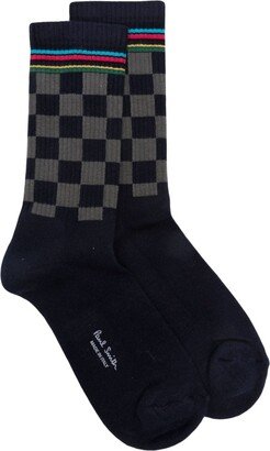 Stripe-Detail Ankle Socks-AB