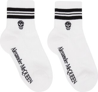 White Skull Sport Socks