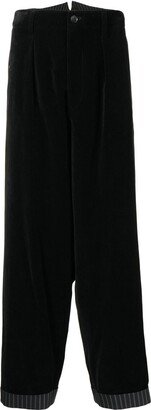 High-Waist Wide-Leg Trousers-AR