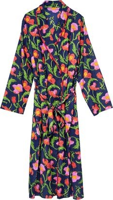 Inara Indian Cotton Midnight Sweetpea Robe