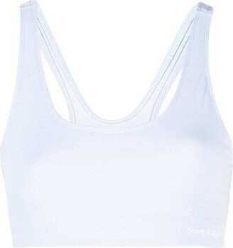 Scoop-Neck Sleeveless Sports Bra