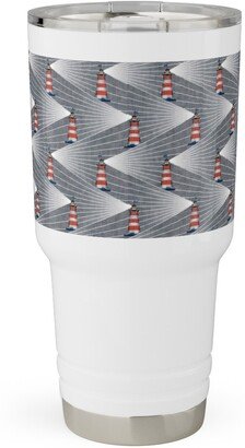 Travel Mugs: Land Ahoy Travel Tumbler, 30Oz, Gray