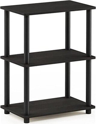 Turn-N-Tube No Tool 3-Tier Storage Shelf, Espresso/Black