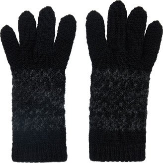 Black Fair Isle Gloves