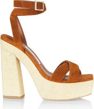 Gaia 140MM Suede Platform Sandals