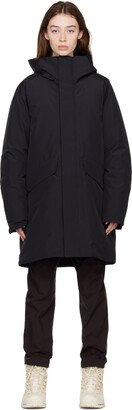 Black Hooded Down Coat