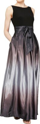 SLNY Ombre Satin Gown