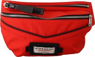 Red Polyamide Downtown Large Bum Belt Men's Bag