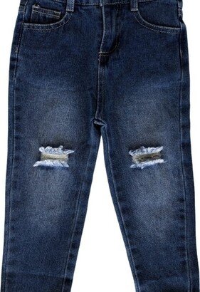 Bailey's Blossoms Girls Infant Dove Boyfriend Jeans