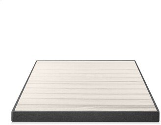 Priage by Upholstered Metal and Wood Box Spring, 4 Inch Mattress Foundation