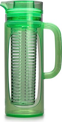 Flavor Pure 1.6 Qt Borosilicate Glass Infusion Pitcher, Translucent Mint