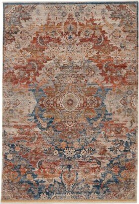 3 Jemsa Medallion Area Rug Blue/Orange