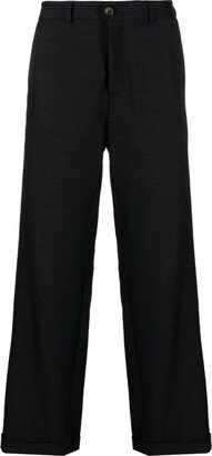 Straight-Leg Wool Trousers-AH