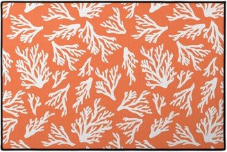 Door Mats: Coral - In Coral Door Mat, Orange