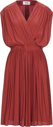 Midi Dress Brick Red-AA