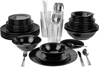 Nova Round 62Pc Dinnerware Set-AB