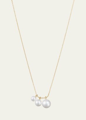 14K Recycled Yellow Gold Stella Necklace with Freshwater Pearls