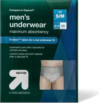 Incontinence Underwear for Men - S/M - 20ct - up & up™