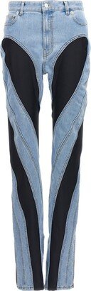 Spiral Panelled Skinny Stretch Jeans