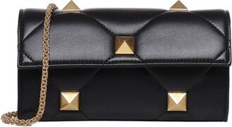 Garavani Roman stud Foldover Top Wallet-AA