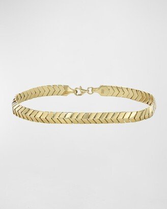 Zoe Lev Jewelry 14K Gold Chevron Bracelet